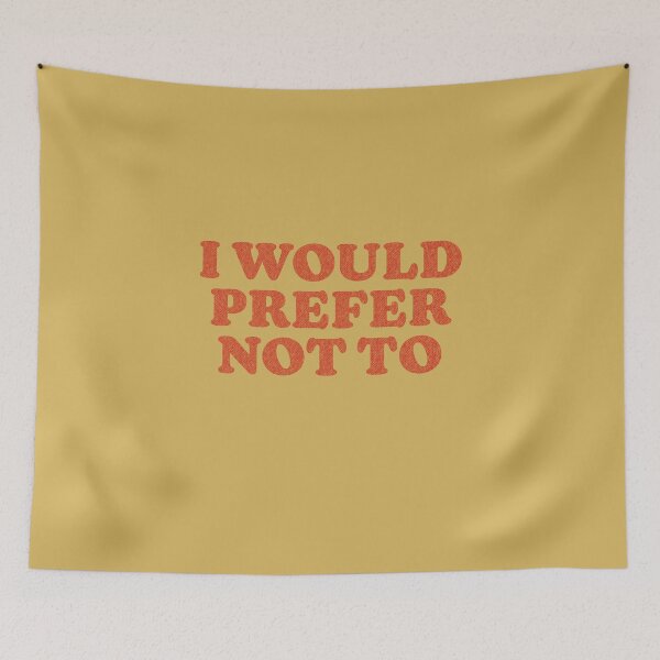 Item preview, I would prefer not to RED designed and sold by bembureda.