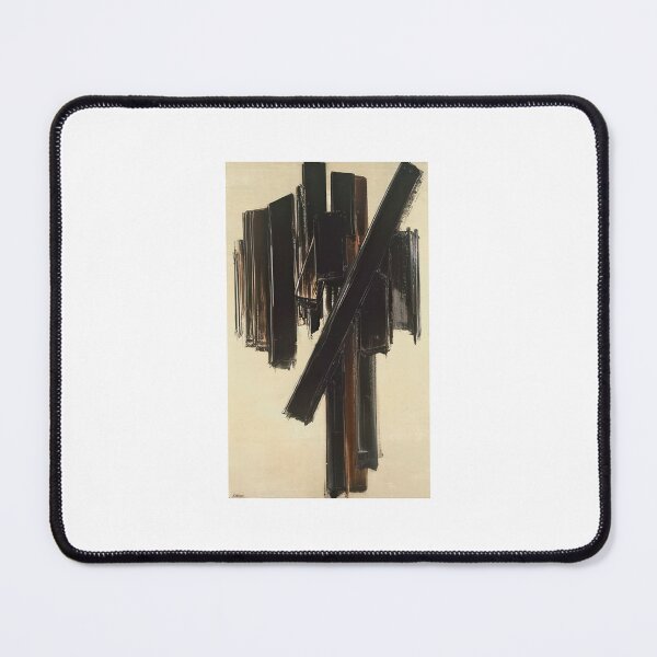 Item preview, Pierre Soulages art - Pierre Soulages artist - Pierre Soulages painting - Pierre Soulages abstract art - Pierre Soulages black painting designed and sold by Rohyadalim.