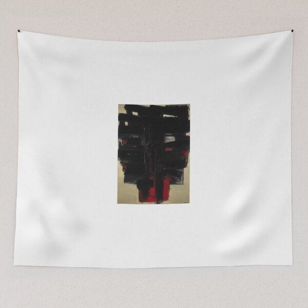 Item preview, Pierre Soulages art - Pierre Soulages artist - Pierre Soulages painting - Pierre Soulages abstract art - Pierre Soulages black painting designed and sold by Rohyadalim.