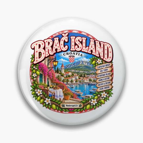 Item preview, Brač Island Croatia – Zlatni Rat Beach & Adriatic Coast designed and sold by Wandervogel123.