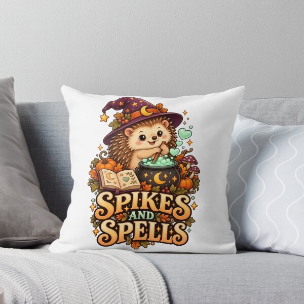 Item preview, pikes And Spells - Cute Halloween Hedgehog designed and sold by narinzoon.