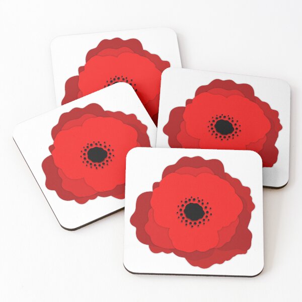 Item preview, Red poppy illustration designed and sold by LilyandLime.