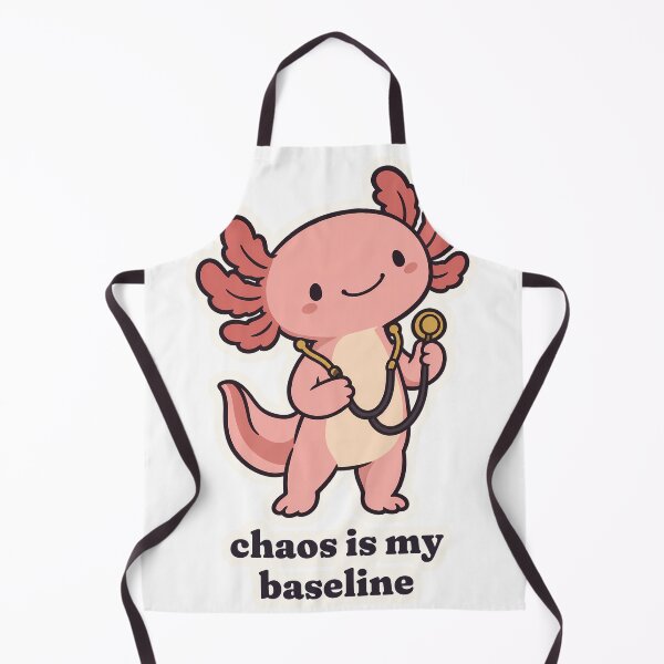 Item preview, Cheerful Axolotl ER Nurse Chaos Is My Baseline designed and sold by OuqCreations.