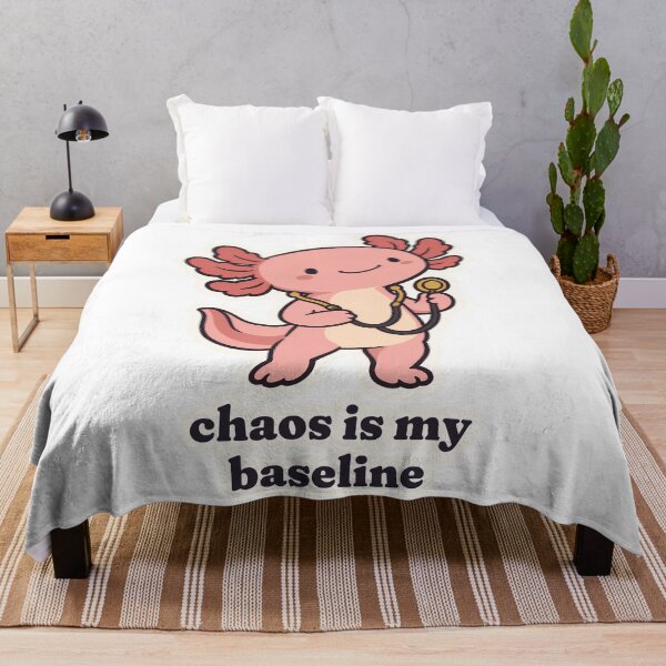 Item preview, Cheerful Axolotl ER Nurse Chaos Is My Baseline designed and sold by OuqCreations.
