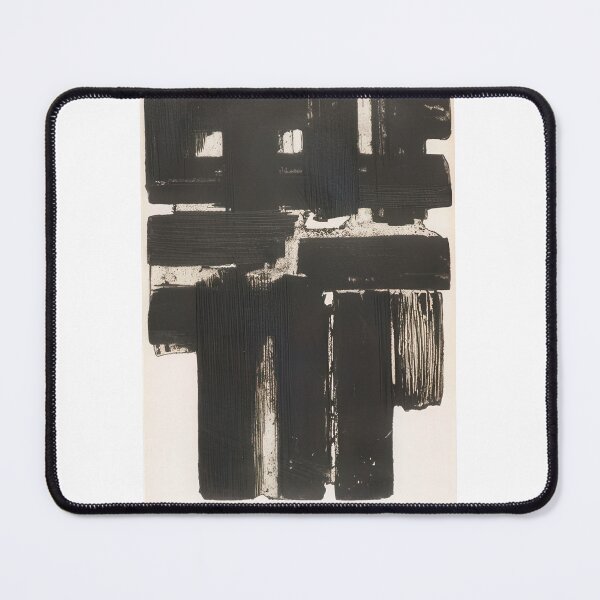 Item preview, Pierre Soulages art - Pierre Soulages artist - Pierre Soulages painting - Pierre Soulages abstract art - Pierre Soulages black painting designed and sold by Rohyadalim.