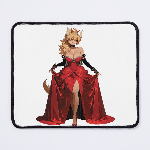Item preview, Bowsette Sticker | Royal Ball Gown Super Crown Anime Decal designed and sold by RGB-crayon.