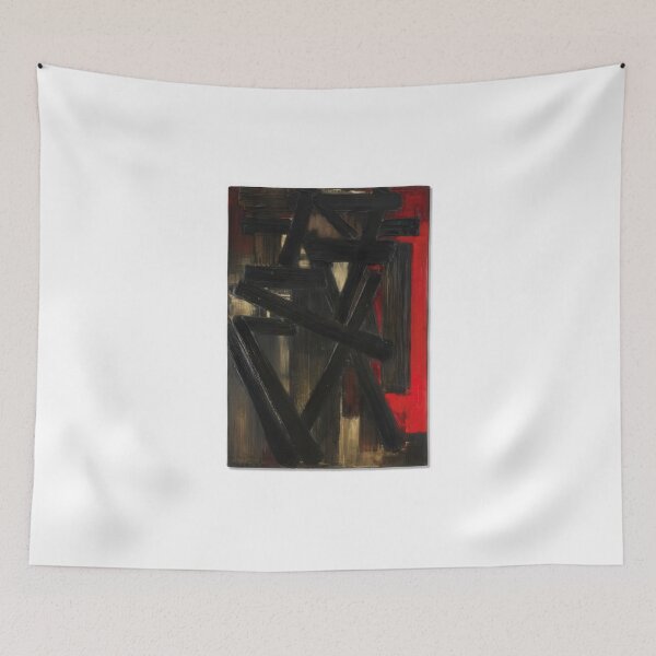 Item preview, Pierre Soulages art - Pierre Soulages artist - Pierre Soulages painting - Pierre Soulages abstract art - Pierre Soulages black painting designed and sold by Rohyadalim.