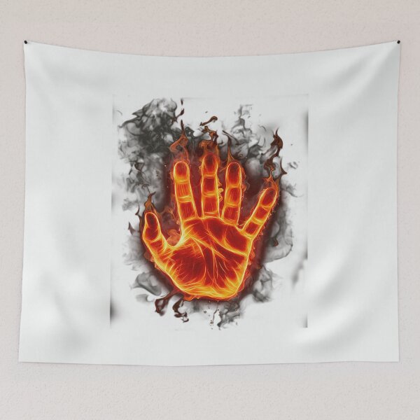 Item preview, fire hand design for cool customer designed and sold by PSDesignWorks.