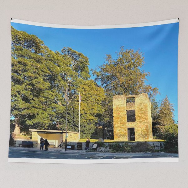 Item preview, Ponteland's Vicar's Pele Tower in Autumn Sunshine designed and sold by Violaman.