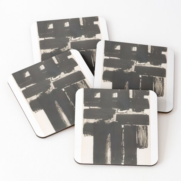 Item preview, Pierre Soulages art - Pierre Soulages artist - Pierre Soulages painting - Pierre Soulages abstract art - Pierre Soulages black painting designed and sold by Rohyadalim.