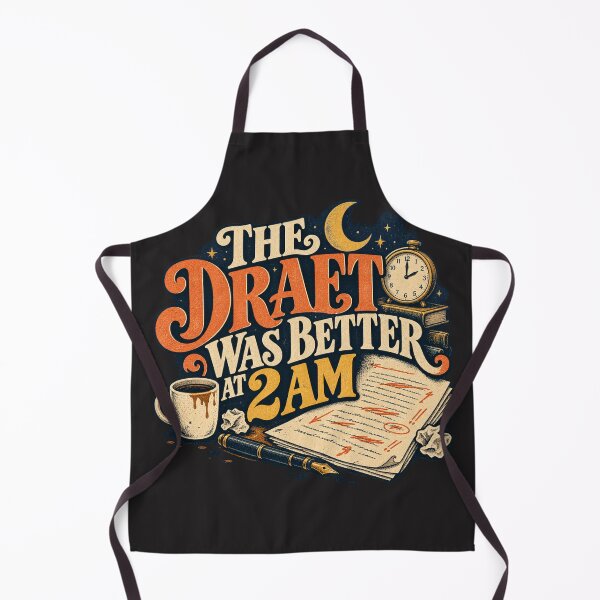 Item preview, The Draft Was Better at 2 AM – Funny Night Writer Design designed and sold by Golden Era Studio.
