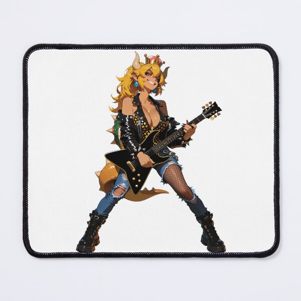 Item preview, Bowsette Sticker | Super Crown Rock Star Anime Decal designed and sold by RGB-crayon.