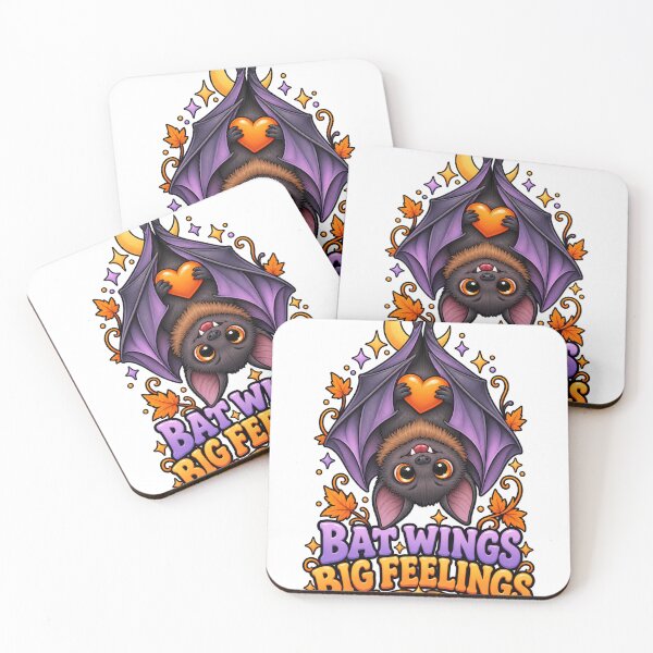 Item preview, Bat Wings Big Feelings - Cute Halloween Bat designed and sold by narinzoon.