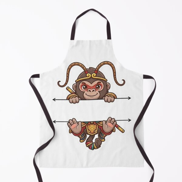 Item preview, Cute Monkey King Blank Banner Sun Wukong Name Frame designed and sold by PetalsPaws.