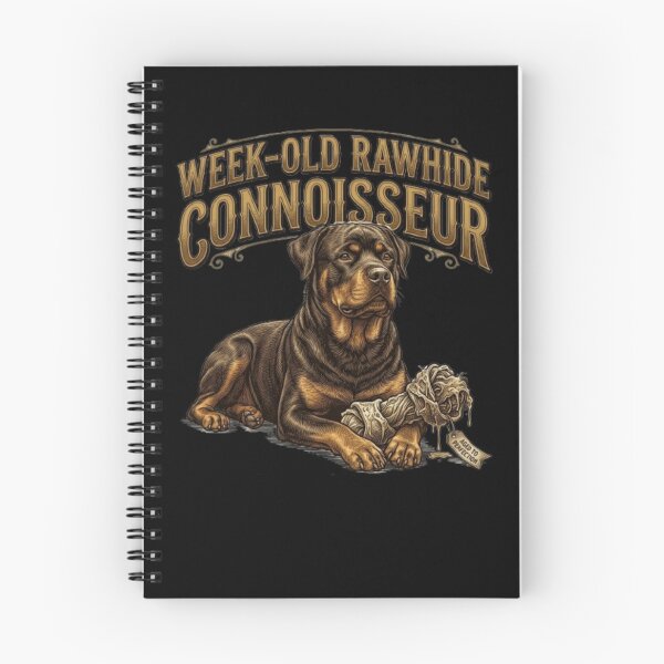 Item preview, Week Old Rawhide Connoisseur Funny Gross Rottweiler Lover Gift Dog Humor  designed and sold by FurRealStudioCo.