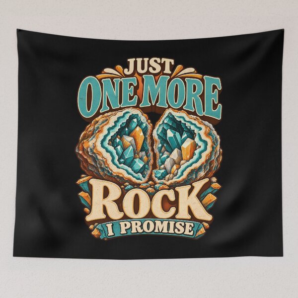 Item preview, Just One More Rock I Promise Funny Geode Crystal Collector Geology Humor Vintage  designed and sold by Photo-Sphere101.