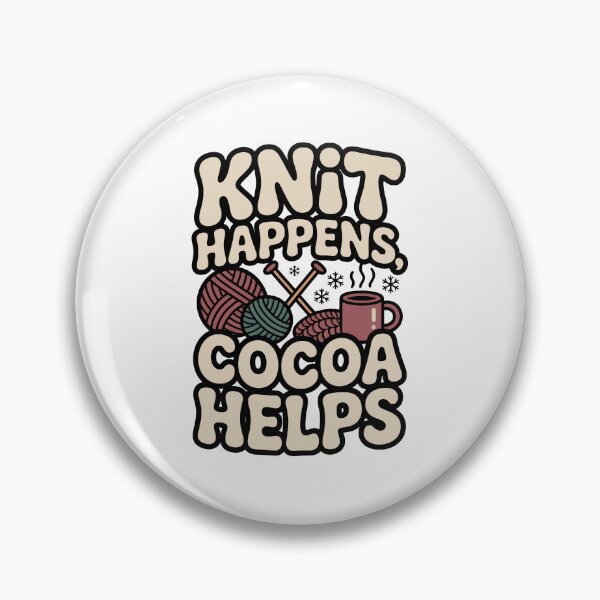 Item preview, KNIT HAPPENS, COCOA HELPS designed and sold by jkrphoto.