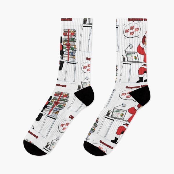 Item preview, Funny Corporate Santa Claus Working From Home Office Burnout designed and sold by SmartPuns.