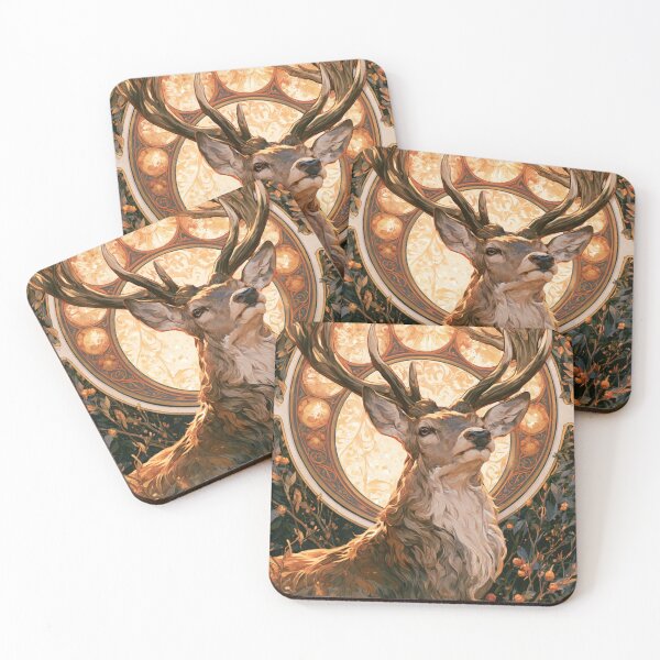 Item preview, Art nouveau deer designed and sold by MendaciousMina.