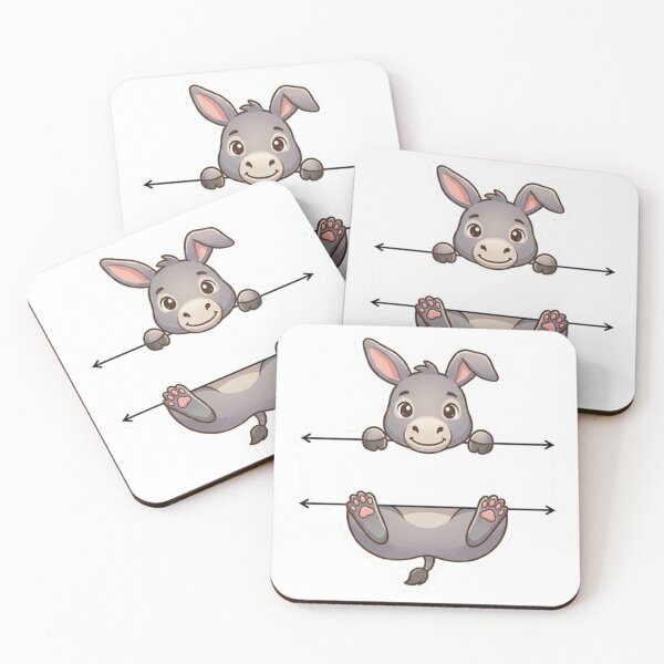 Item preview, Cute Baby Donkey Blank Name Frame Split Monogram designed and sold by PetalsPaws.