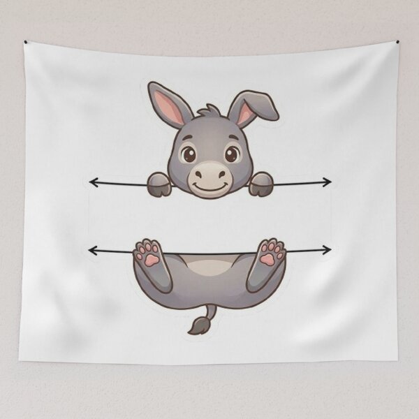 Item preview, Cute Baby Donkey Blank Name Frame Split Monogram designed and sold by PetalsPaws.