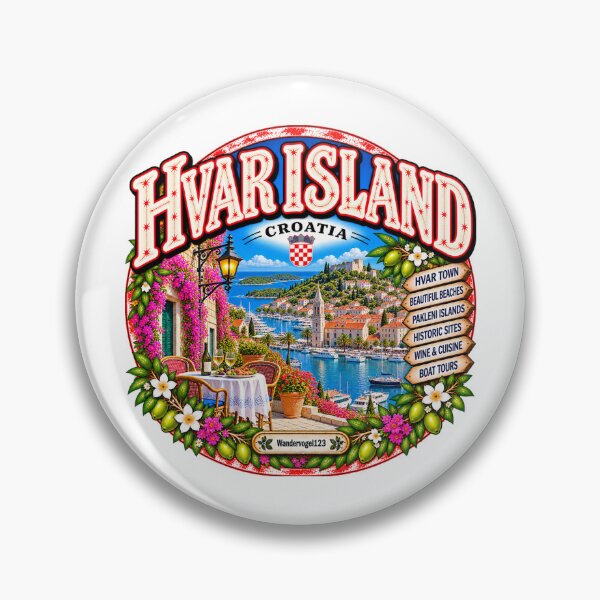 Item preview, Hvar Island Croatia – Dream beaches Pakleni Islands & Adriatic coast designed and sold by Wandervogel123.
