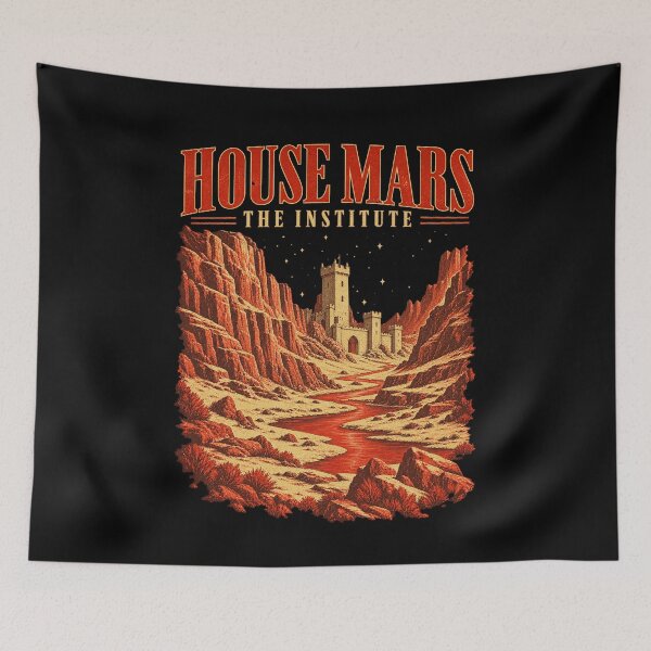 Item preview, Red Rising House Mars The Institute Castle Art designed and sold by AmaelCourt4.