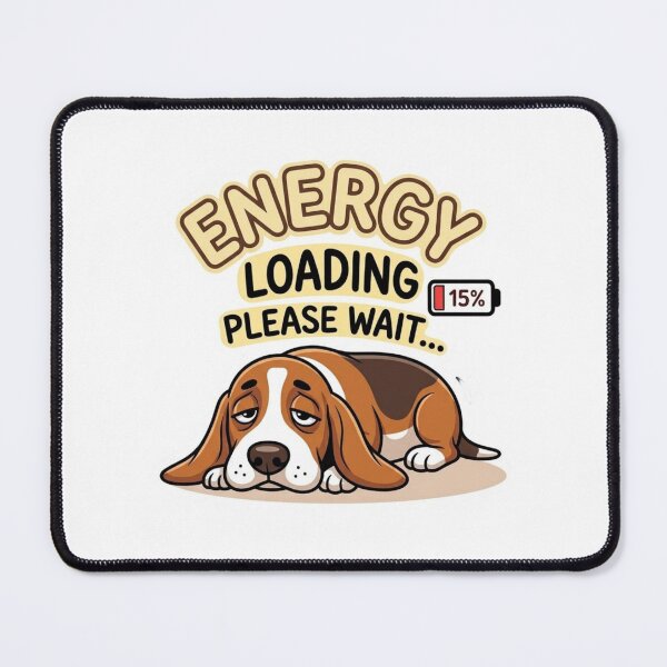 Item preview, Low Energy Basset Hound Energy Loading designed and sold by SynKraftThreads.