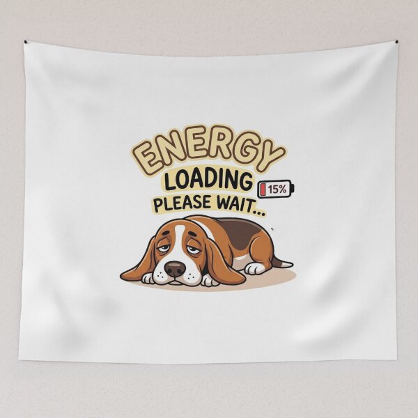 Item preview, Low Energy Basset Hound Energy Loading designed and sold by SynKraftThreads.