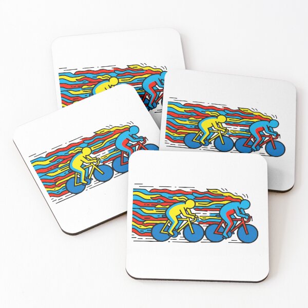 Item preview, Colorful Pop Art Cyclists Flame Colors designed and sold by RICAMTP.