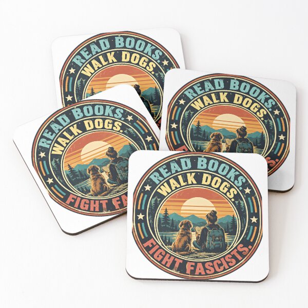 Item preview, Read Books Walk Dogs Fight Fascists Anti Fascist Activist Dog Lover designed and sold by HumansStuck12.