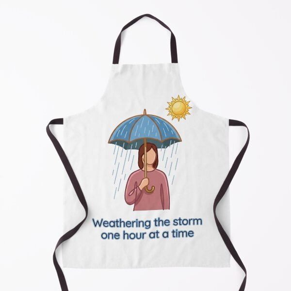 Item preview, Weathering The Storm One Hour At A Time Minimalist Mental Health Line designed and sold by jrzvibe.