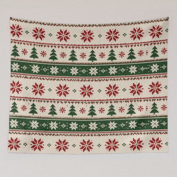Item preview, Nordic Fair Isle Christmas Knit Pattern designed and sold by shamiloff.