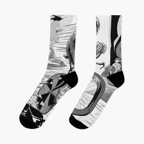 Item preview, Cubist Style Black and White Cyclist designed and sold by RICAMTP.