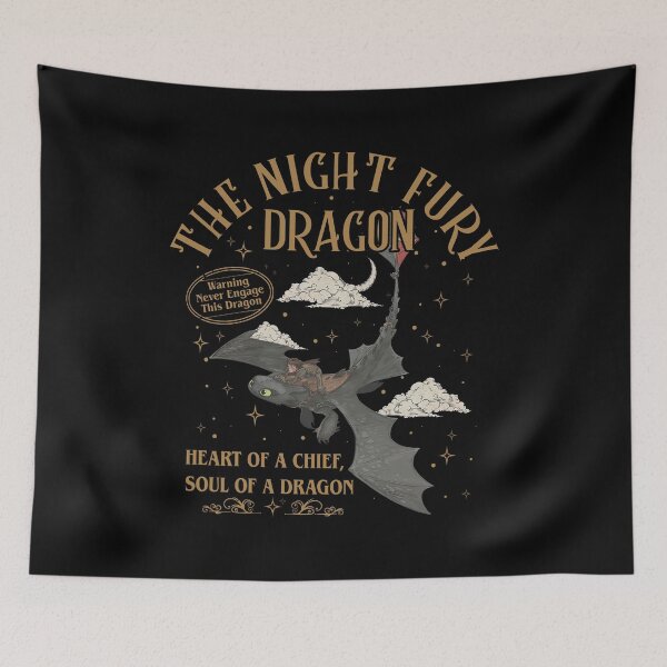 Item preview, Night Fury Dragon Rider Heart Of A Chief designed and sold by Ladicreatis.