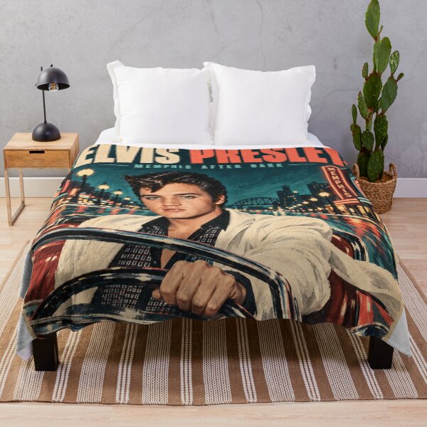 Item preview, Elvis Presley – Memphis After Dark Vintage Night Drive Poster designed and sold by ElvisVintagePosters.