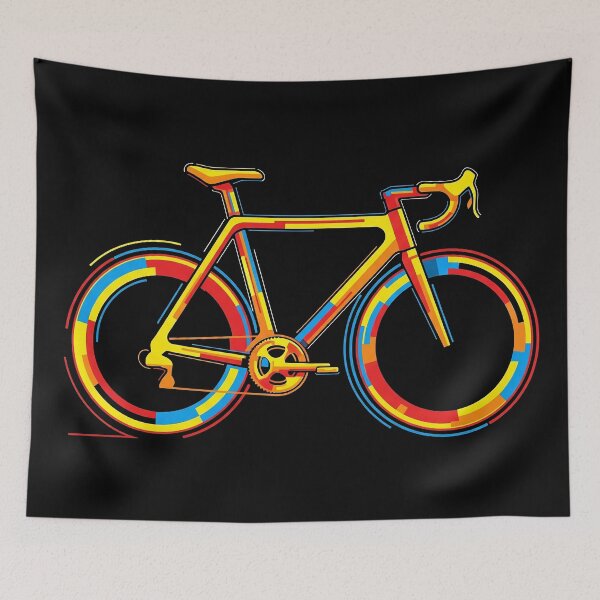 Item preview, Colorful Neon Road Bike Illustration designed and sold by RICAMTP.