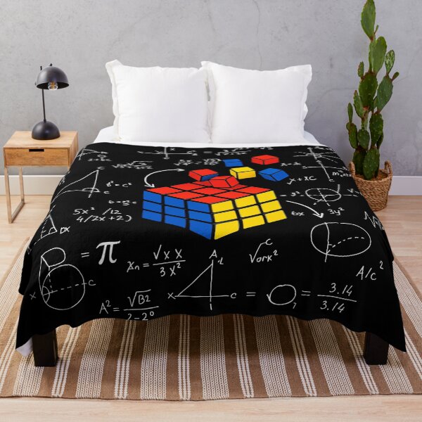 Item preview, Colorful Puzzle Cube Math Chalkboard Art designed and sold by RICAMTP.