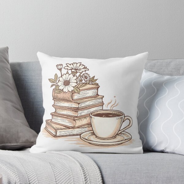 Item preview, Cozy Books and Coffee - Vintage Woodcut Illustration designed and sold by aysenism.
