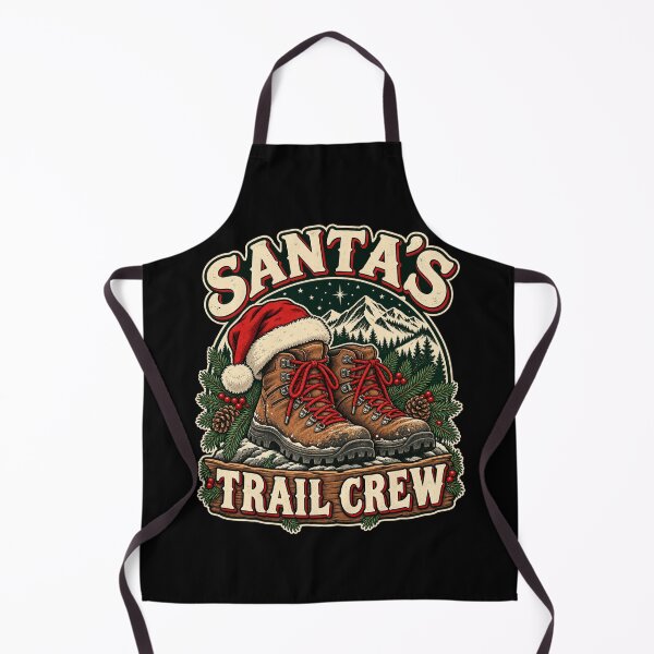 Item preview, Santa's Trail Crew Christmas Hiking Boots Design designed and sold by TeNovaStudio.