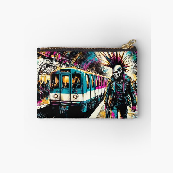 Item preview, Punk with Mohawk in Subway Station Colorful designed and sold by RICAMTP.