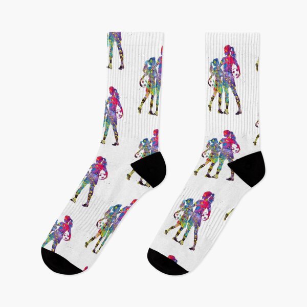 Item preview, Mother and Daughter Soccer Watercolor Art designed and sold by Liededrom..