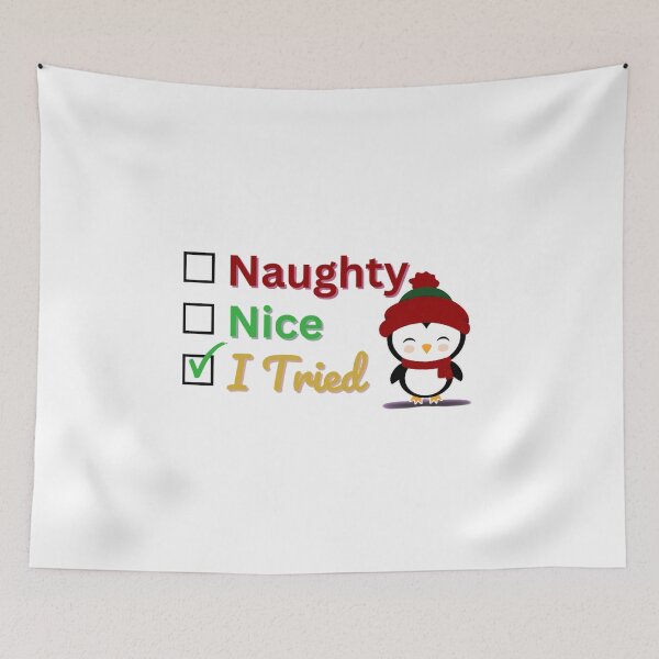 Item preview, I Tried – Funny Holiday Penguin designed and sold by DixieGirlStudio.