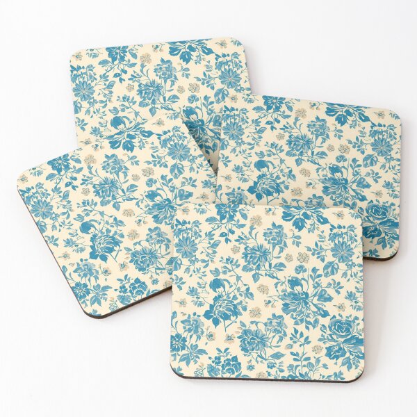 Item preview, Blue Botanical Floral Pattern Classic Garden designed and sold by PunchDrop.