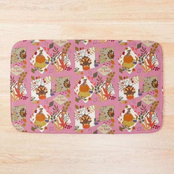 Item preview, Funny Thanksgiving Turkey Fall Garden Geometric Pattern designed and sold by Vibria Pattern Studio.