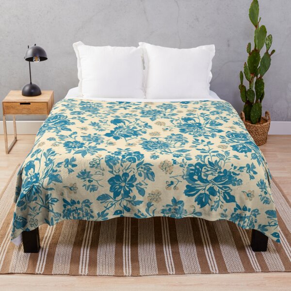 Item preview, Blue Botanical Floral Pattern Classic Garden designed and sold by PunchDrop.