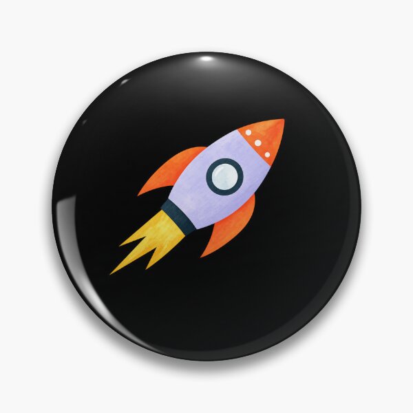 Item preview, Retro Watercolor Rocket Flying Through Space designed and sold by -KRAFTWERK.
