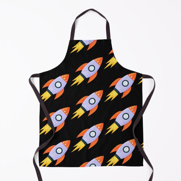 Item preview, Retro Watercolor Rocket Flying Through Space designed and sold by -KRAFTWERK.