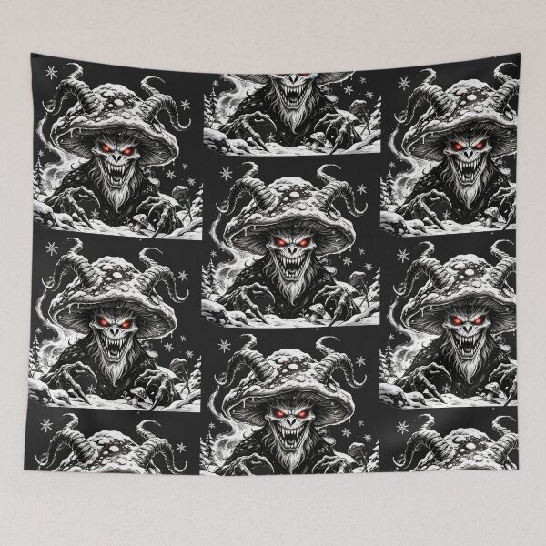 Item preview, Gothic Krampus Mushroom Monster Winter Dark Art designed and sold by GodsMonsterss.