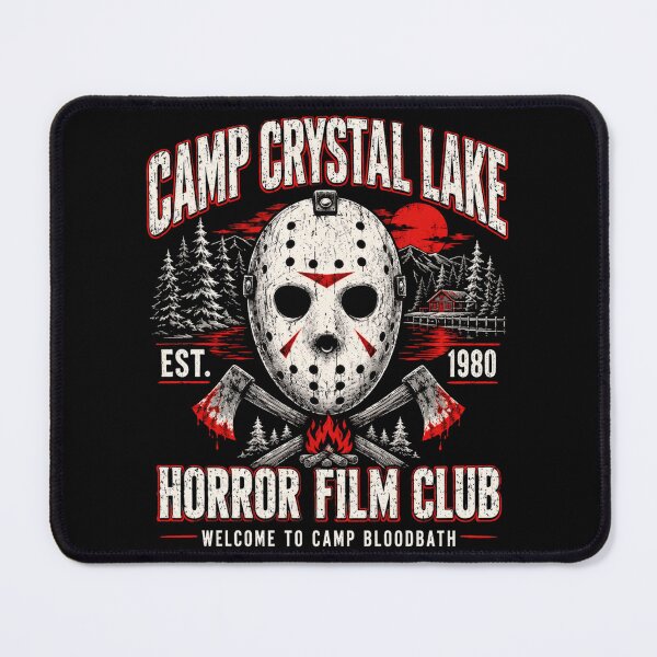 Item preview, Vintage 80s Slasher Camp Crystal Lake Horror Film Club designed and sold by malikrosendo23.